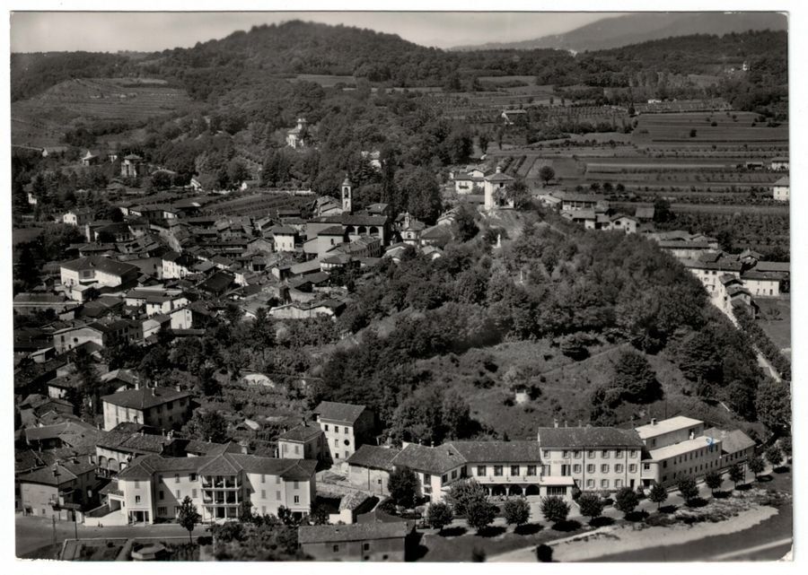 Cartoline postali: Stabio aerofoto, circolata 1961 – Usato da Frauenfeld venduto da POML