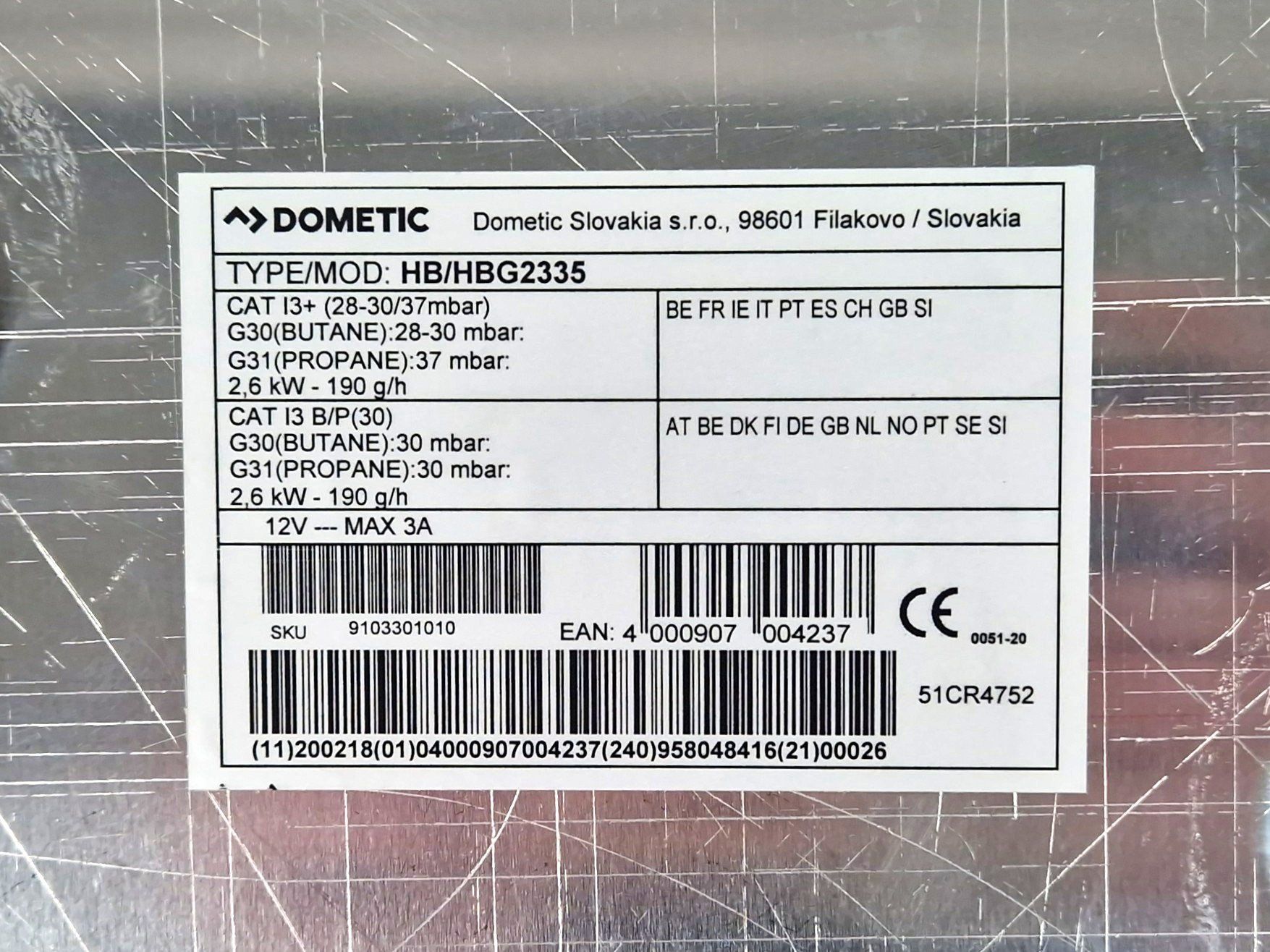 Dometic Cucine: DOMETIC HBG2335, Camping-Kochmodul, Edelstahl – Usato da Basel venduto da Restwert_Basel 6