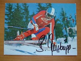 BERNADETTE ZURBRIGGEN (CH) SKISTAR AUTOGRAMMKARTE