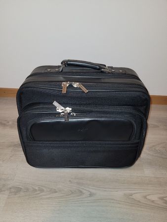 Rollkoffer P. Babila Milano schwarz sehr guter Zustand
