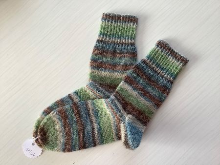 Handgestrickte Kindersocken Gr. 31/32