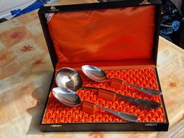 Silber 90 Suppenkelle und 2 Grosse Löffel