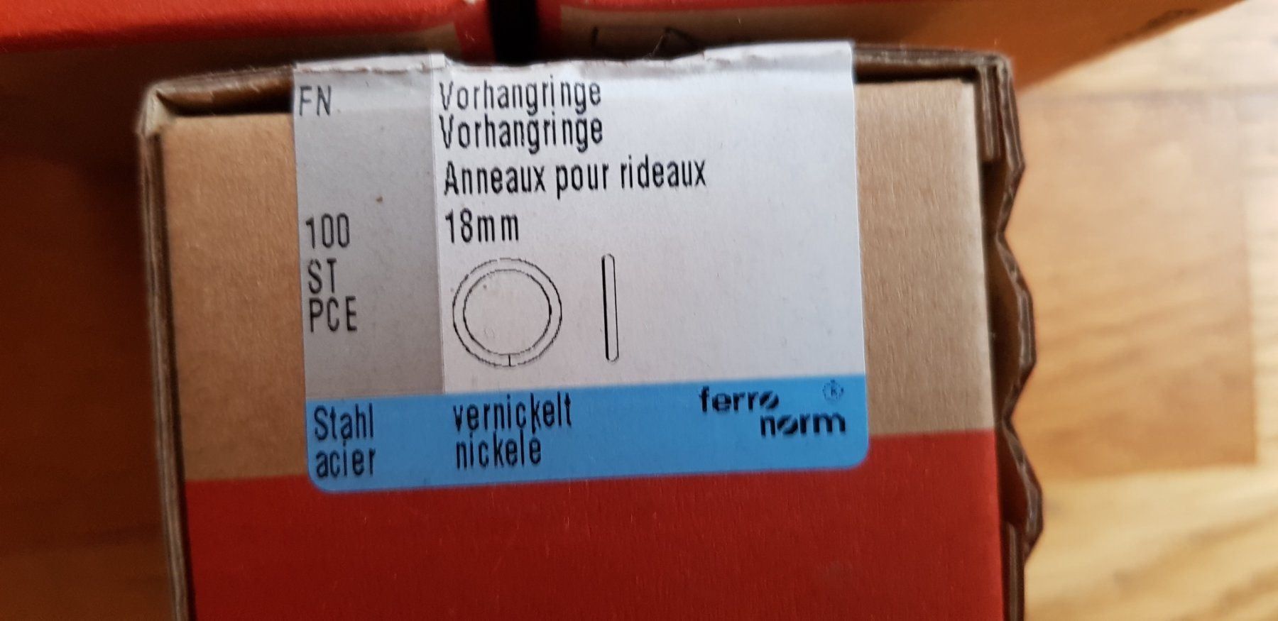 Gabbie, trasporto & Sicurezza: Vorhangringe 18mm 500stk – Usato da Morens FR venduto da Kiscica 1