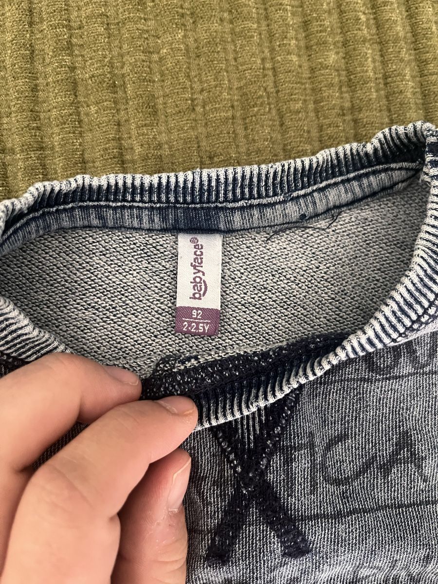 Pullover & Sweatshirts: Pull Babyface bleu-gris taille 92 parfait état – Gebraucht aus Cossonay-Ville von Venusa09 1