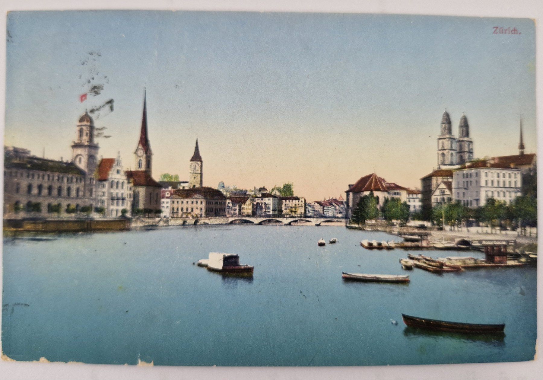 Cartoline postali: Zürich 1912 Boote, belebt – Usato da Melchnau venduto da Arthurius