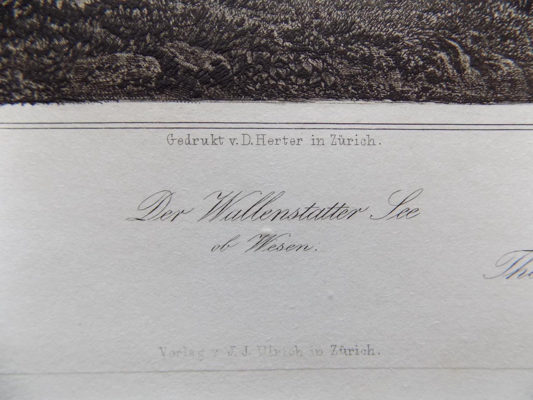 Gravures: Walensee ob Weesen – D'occasion à Risch par Rischli15 2