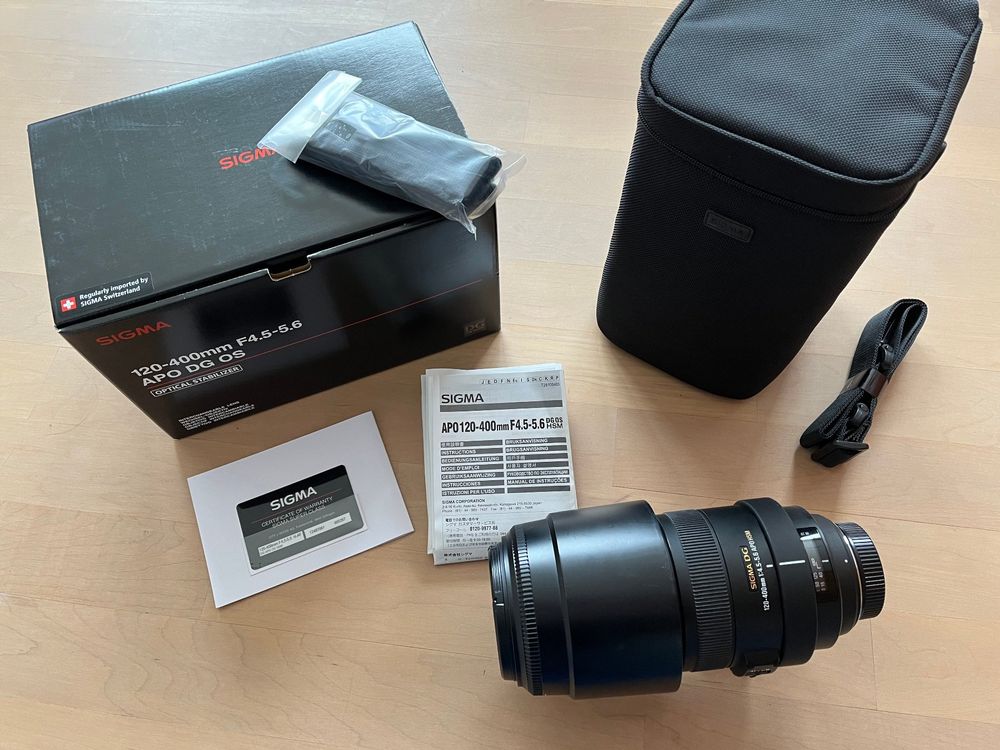 SIGMA APO 120-400mm F4.5-5.6 Canon用 元箱付きこちらは現在在庫ございます