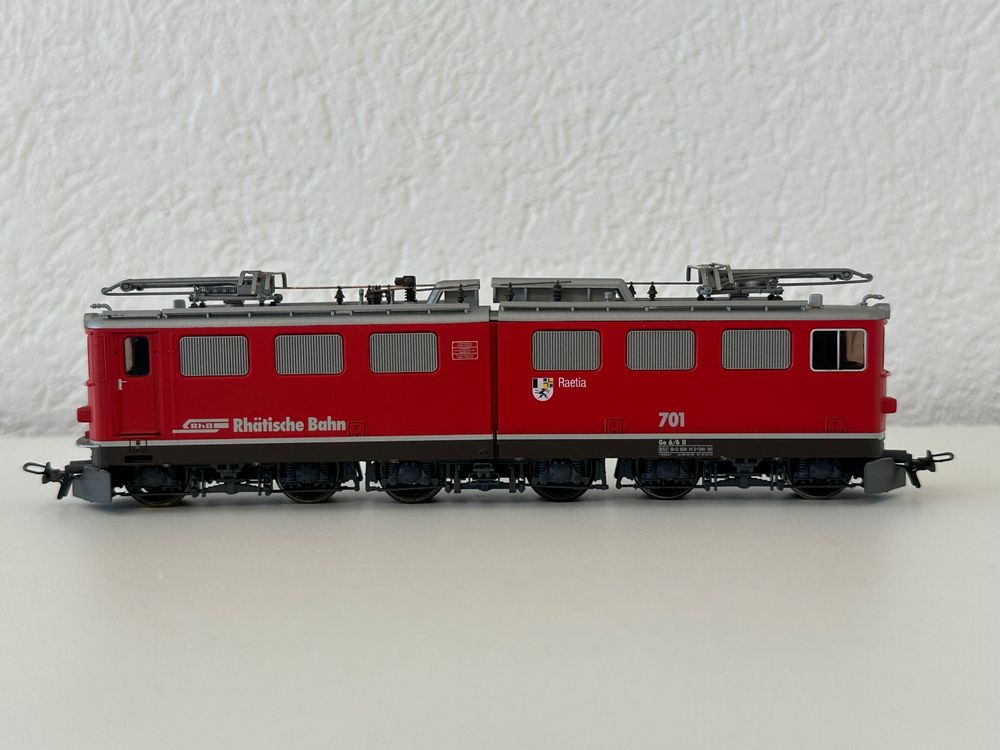 Bemo Modelleisenbahnen: Rarität: Bemo 1254 141 Ge 6/6 II 701 neurot ab 1.- – Neu (gemäss Beschreibung) aus St. Gallen von Modell1zu87 2