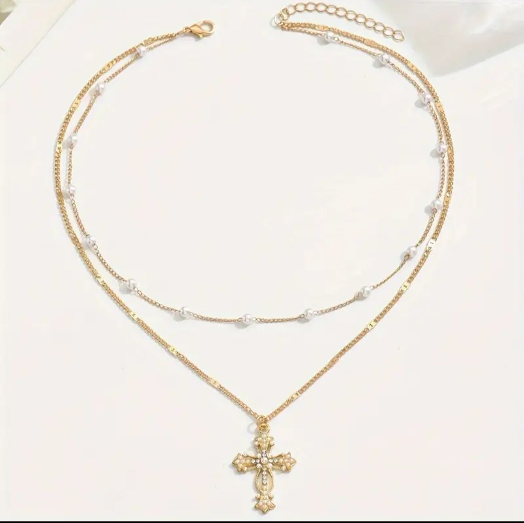 Catenine: Collier croix dorée, NEUF – Nuovo e nell'imballaggio originale da Puidoux venduto da mic_c2fh 2