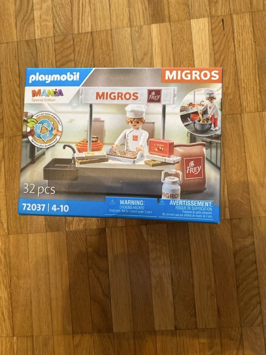 Migros Kit di costruzioni: Playmobil Migros mania – Nuovo e nell'imballaggio originale da Prangins venduto da cel_l9mn