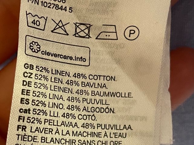 H&M Chemisiers: Hemd hellblau Leinen/Baumwolle – D'occasion à Felben-Wellhausen par begean 1