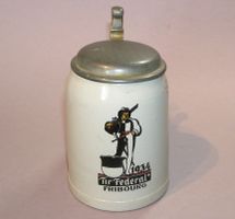 BIERKRUG HUMPEN SCHÜTZENKRUG TIR FEDERAL FRIBOURG 1934