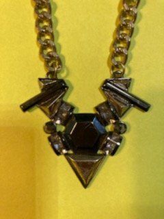 Catenine: lange damenkette in schwarz-silber – Usato da Schwarzenberg LU venduto da kindler007