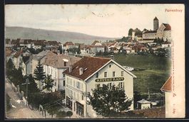 Porrentruy, Ortsansicht mit Hotel de la 