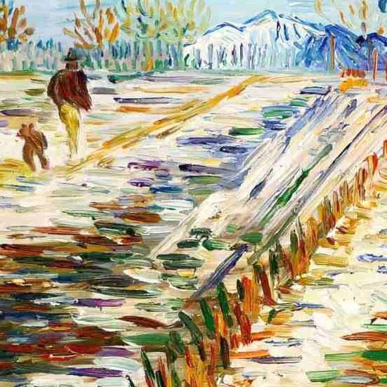 Riproduzioni & Creazioni: Van Gogh - Landschaft mit Schnee – Nuovo (secondo la descrizione) da Larnaca venduto da KunstDepot24 5
