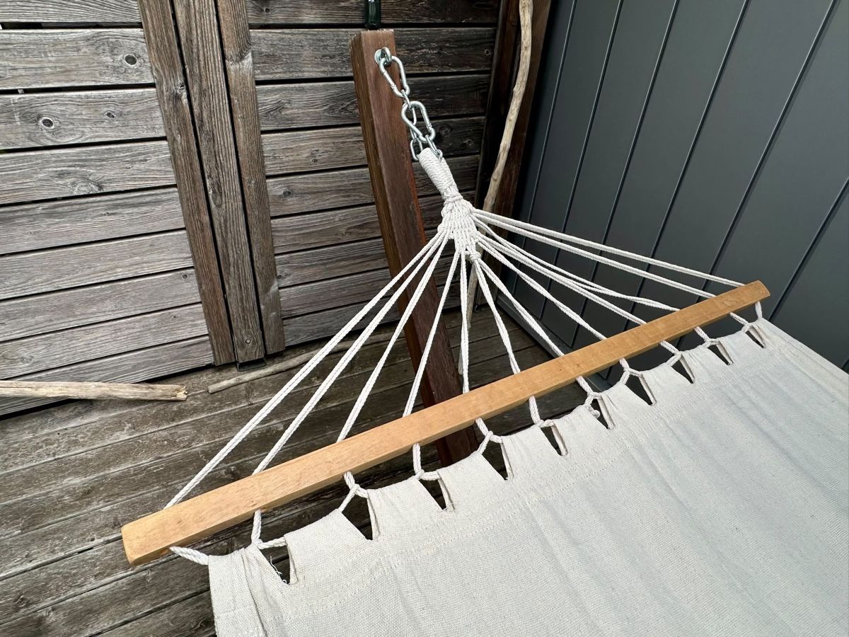 Amache: Hängematte mit Holzständer Creative Living gut erhalten – Usato da Rüegsauschachen venduto da emme04 3