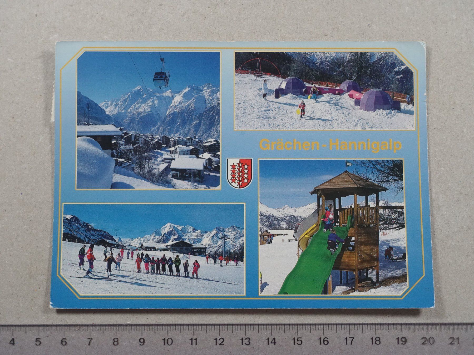 Cartes postales: Grächen, Hannigalp, 1992 – D'occasion à Lenzburg par fh1