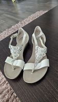 🌸 PAUL GREEN Sandalen – Weiss/Silber Gr. 37 -  TOP Zustand