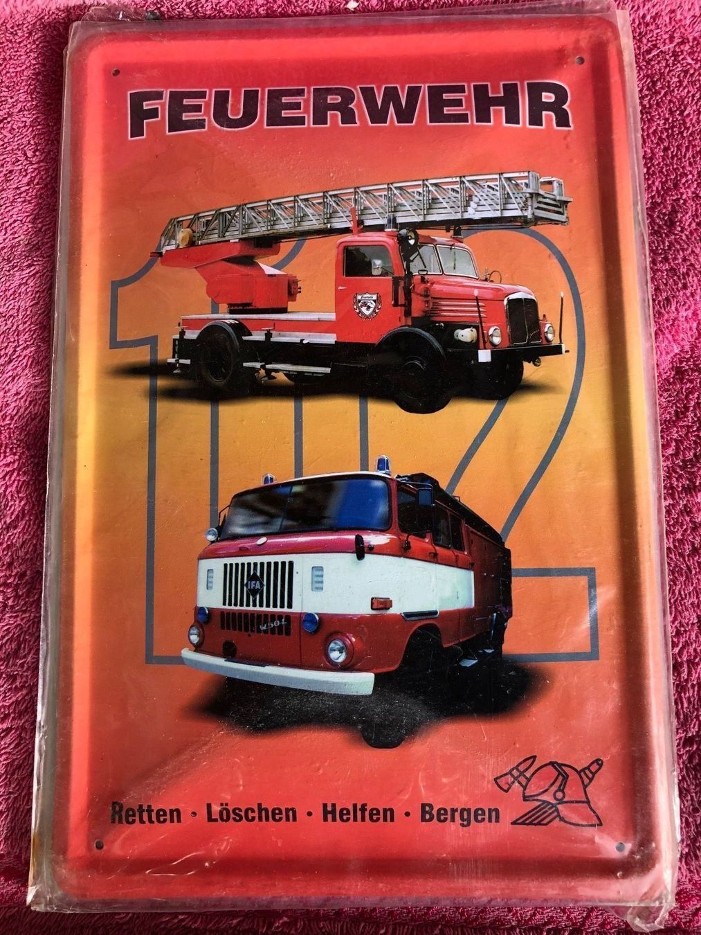 Insegne: Feuerwehr 112 Oldtimer lkw ddr – Nuovo (secondo la descrizione) da Reinach AG venduto da rares75