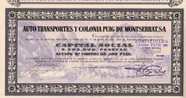 Auto Transportes y Colonia puig de Montserrat SA