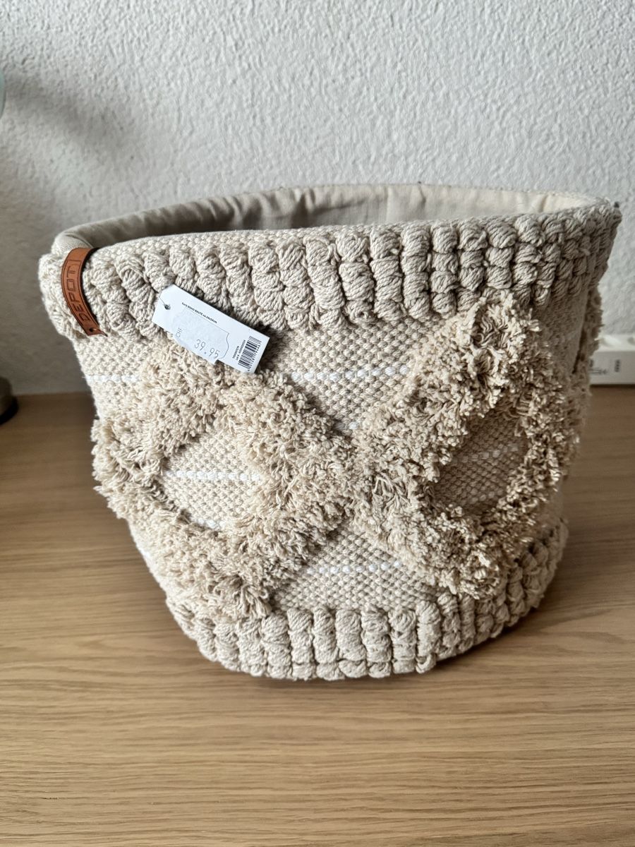 Aufbewahrungskorb Depot beige mit Muster neu mit Etikette (Nuovo e nell'imballaggio originale) a Rothrist per CHF 20 – con consegna