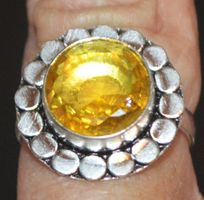 Ring L-7048 – Citrin Edelstein - 19mm Innendurchmesser