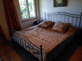 Englisches Doppelbett Metallgestell Vintage guter Zustand