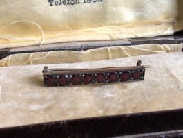 Vintage Böhmische Granaten Brosche