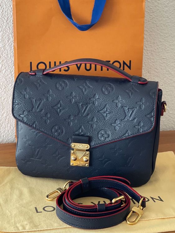 Louis vuitton pochette on sale metis marine rouge