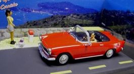 Simca Oceane Cabriolet 1957-1962 rot Diorama 1:43 von IXO