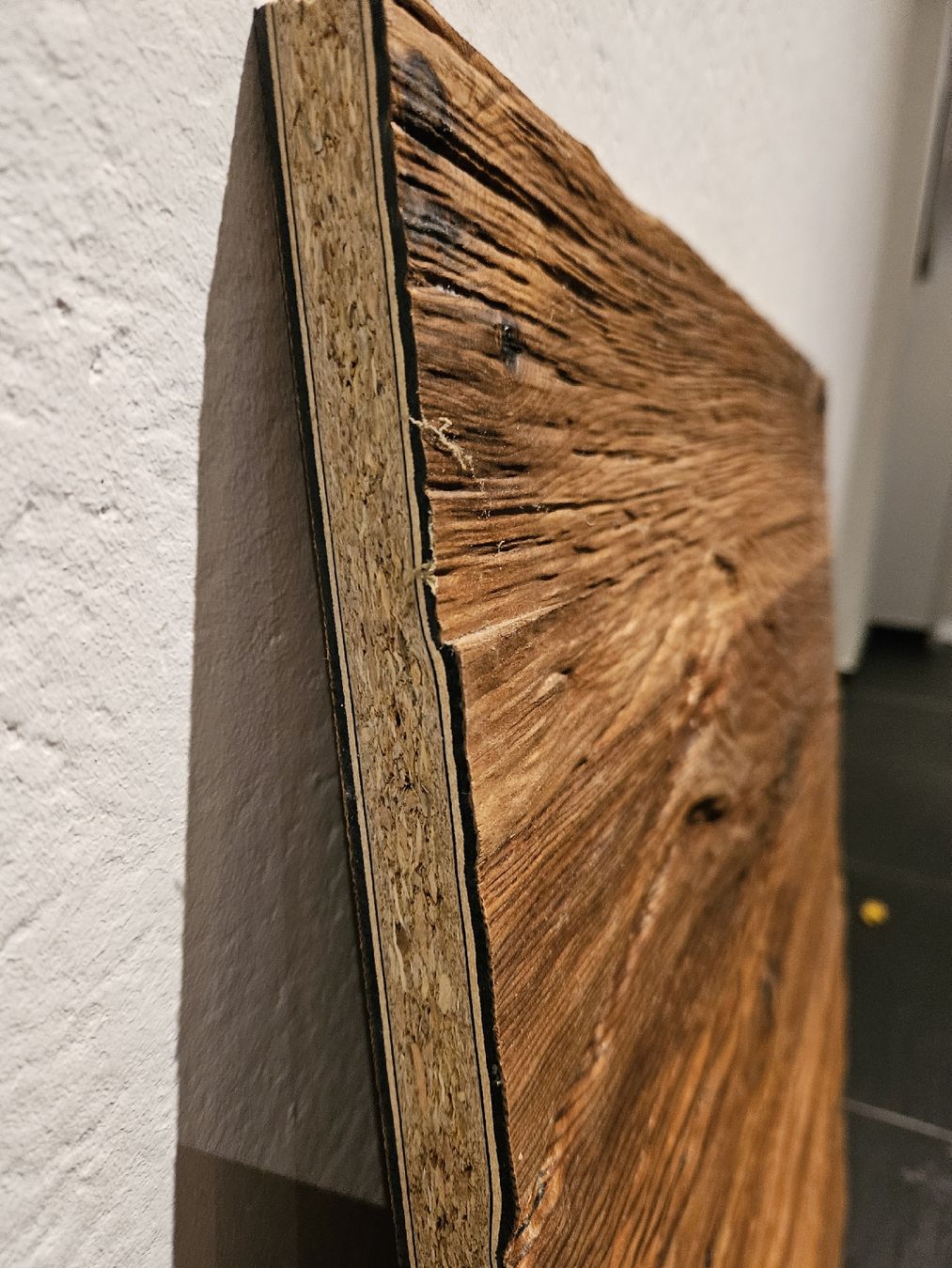 Articoli in legno: 3D Reliefplatte Echtholzfurnier Lärche geräuchert – Nuovo (secondo la descrizione) da Bertschikon Gossau venduto da simla09 2