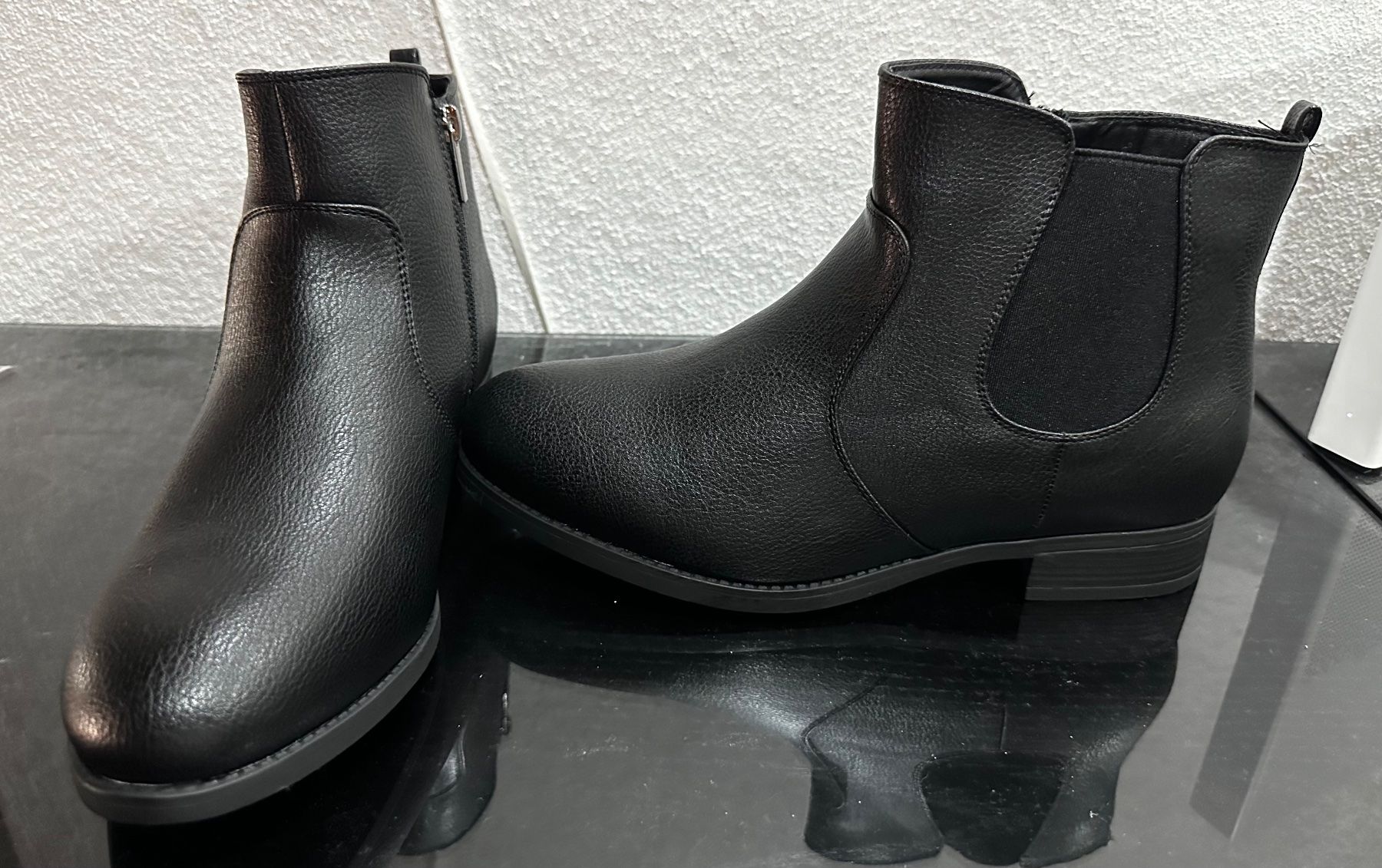 Scarpe da donna: Ankle Boots Stiefeletten Evans weit schwarz Gr 44 NEU – Nuovo (secondo la descrizione) da Wilderswil venduto da FirstDivine 1