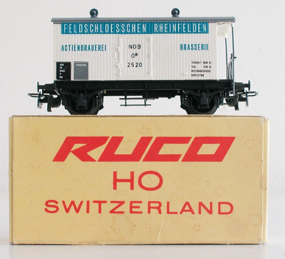 Modellini di ferrovie: Ruco Bierwagen Feldschlösschen Spur H0 – Usato da Oberwil BL venduto da Klang 5