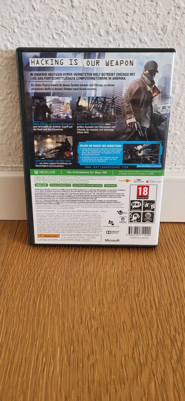 Microsoft Spiele: Xbox 360 - Watch Dogs – Gebraucht aus Münsingen von DigitaleSpielecke 1