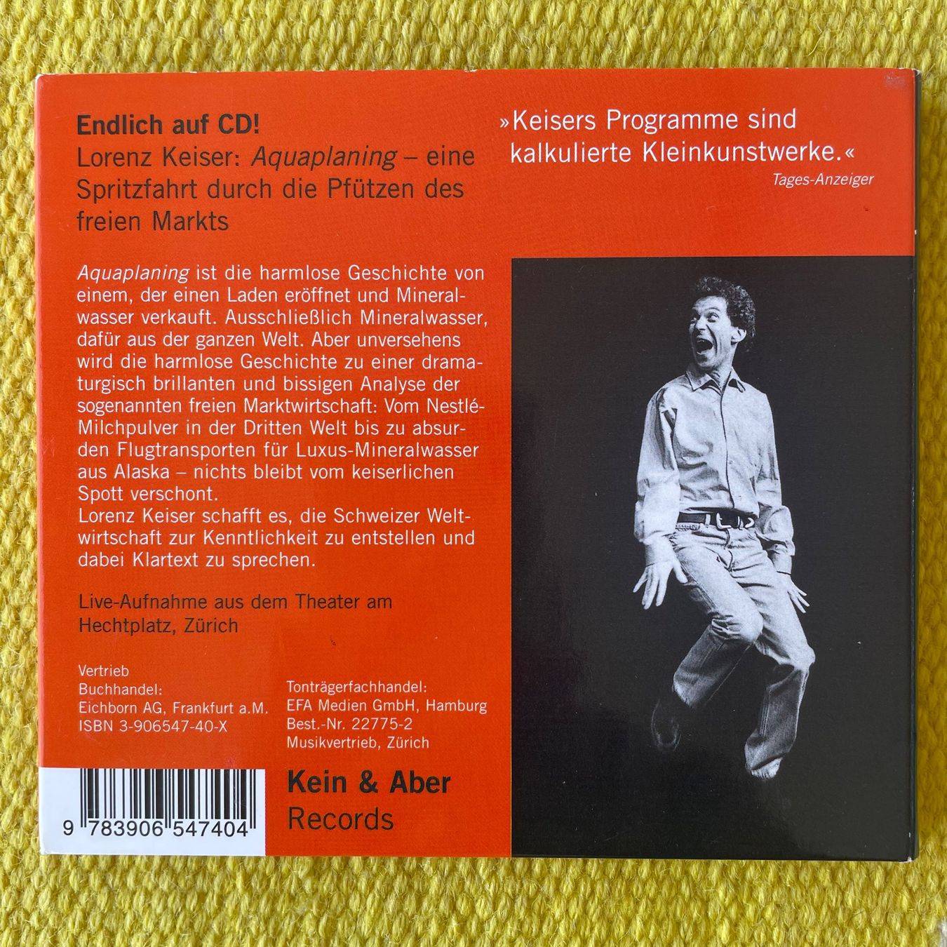 CD: LORENZ KEISER-AQUAPLANING (DIGIPACK) – Usato da Rorschacherberg venduto da CD-Roli 1