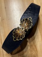 Leder Gürtel Dunkelblau