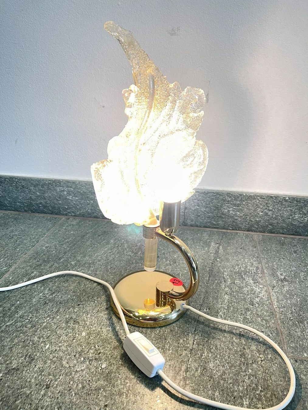 Lampen: Tischlampe mit Blattform, Vintage – Gebraucht aus Olten von ELHANDEL 3