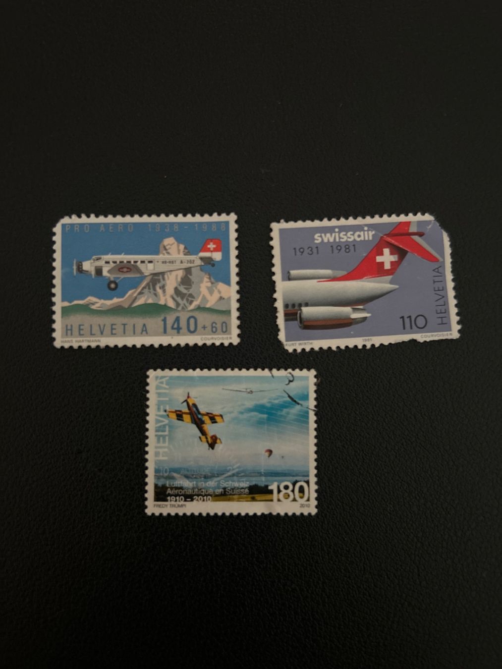 Alle Briefmarken: Briefmarken Flugzeuge – Gebraucht aus Burgdorf von Mm.ju