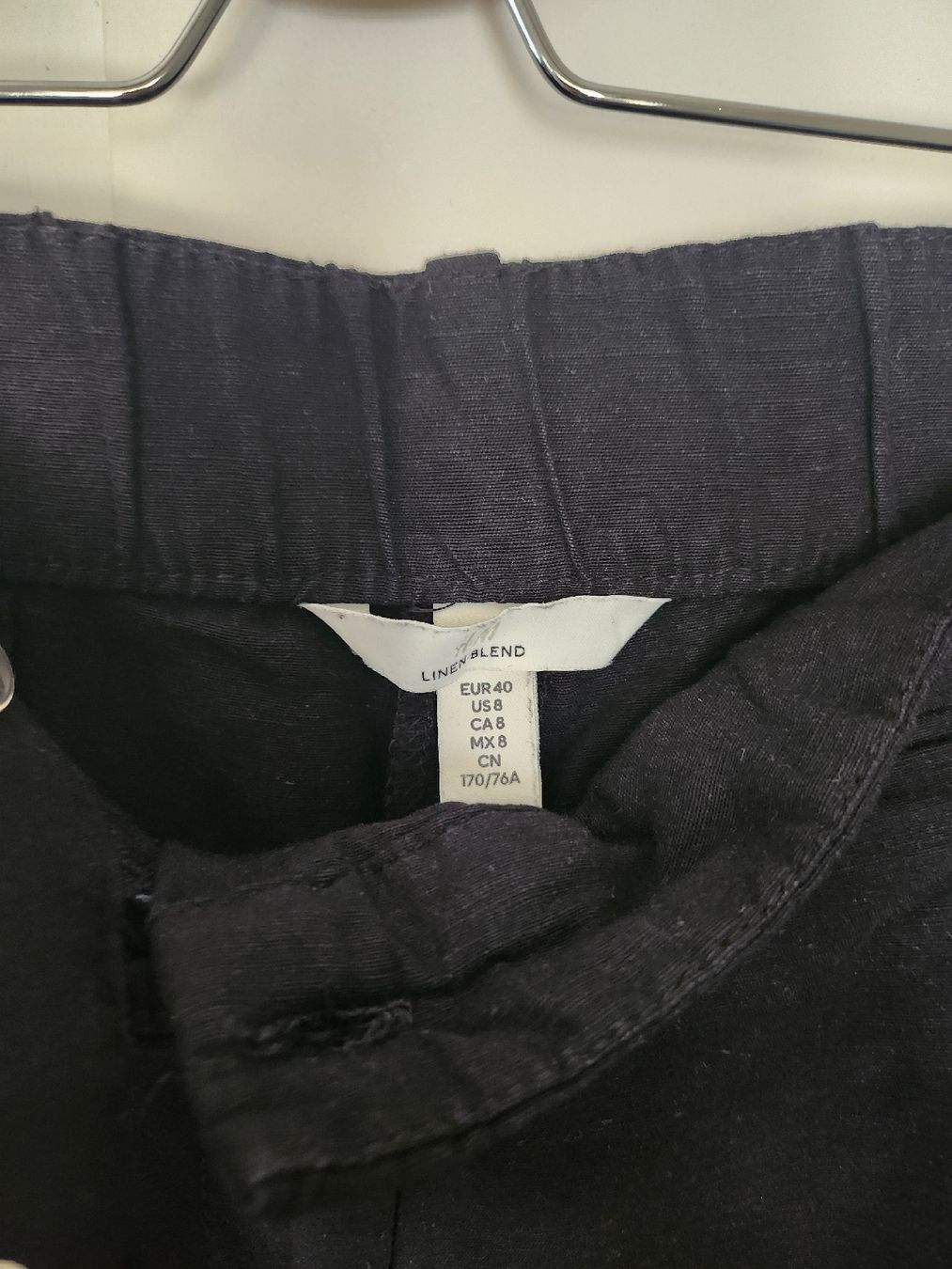 H&M Hosen: Pants black linen blend used – Gebraucht aus Schlieren von wik_69lh 2