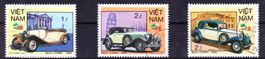 Série 3 timbres - Vietnam - 1985 - Obl.