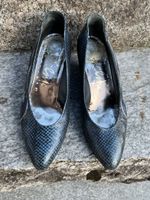 Pumps blau Schlangenoptik Grösse 39.5