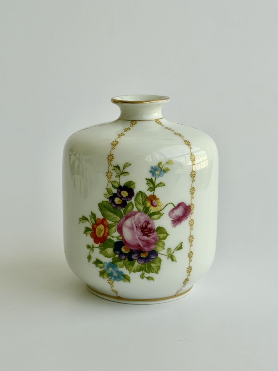 Rosenthal Vasen & Gefässe: Vase Rosenthal Luise fleurs et dorures  – Gebraucht aus Genève von mar_nd6c 1