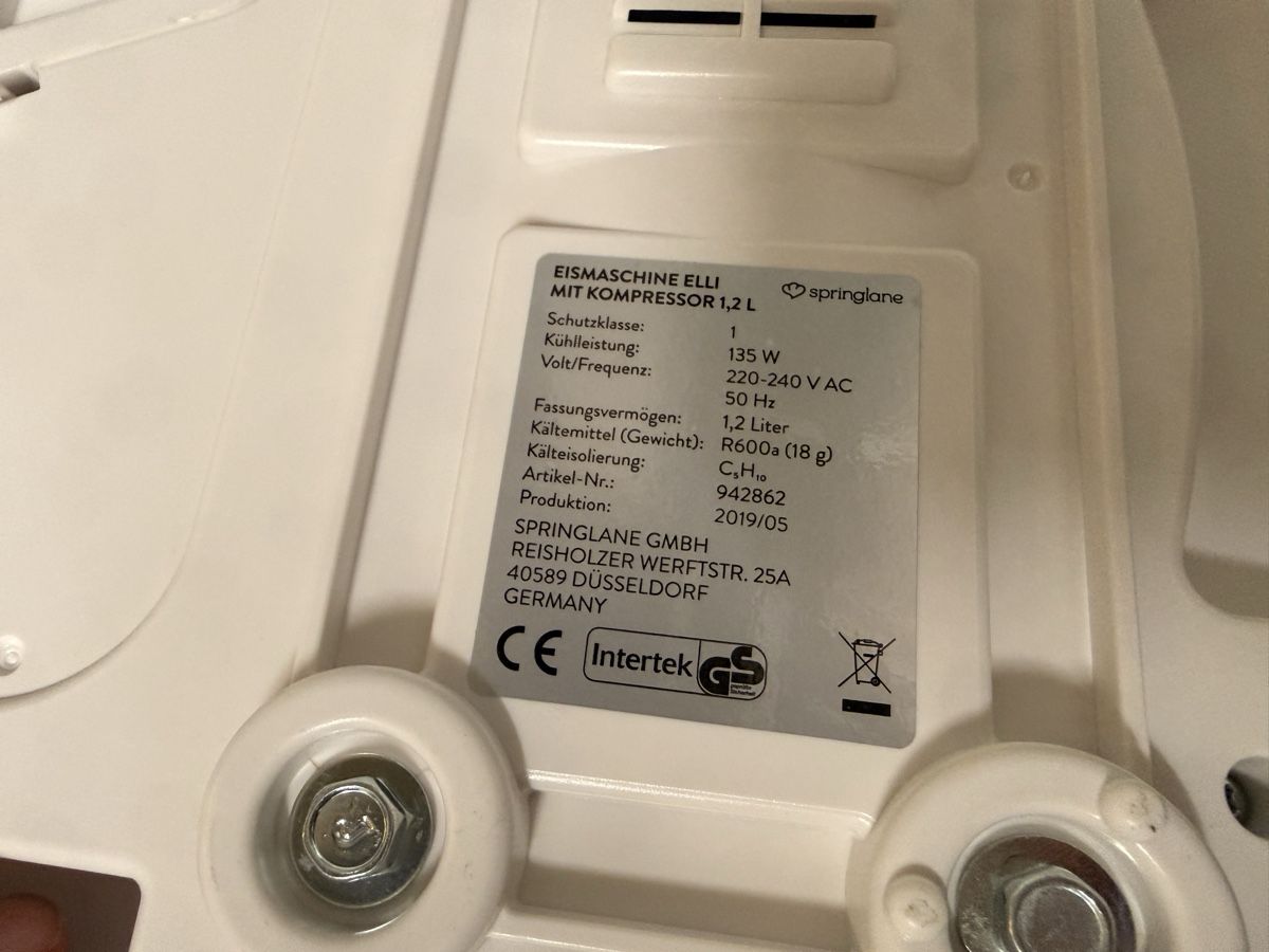 Appareils de cuisine: Springlane Glacemaschine mit Kompressor – D'occasion à Gossau SG par mat_59hs 4