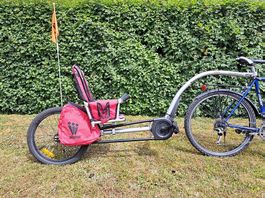 Fahrradanhänger Weehoo, Nachläufer Veloanhänger für Kinder