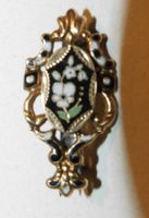 Brosche alte handgemachte Brosche 3.5 x 2 cm