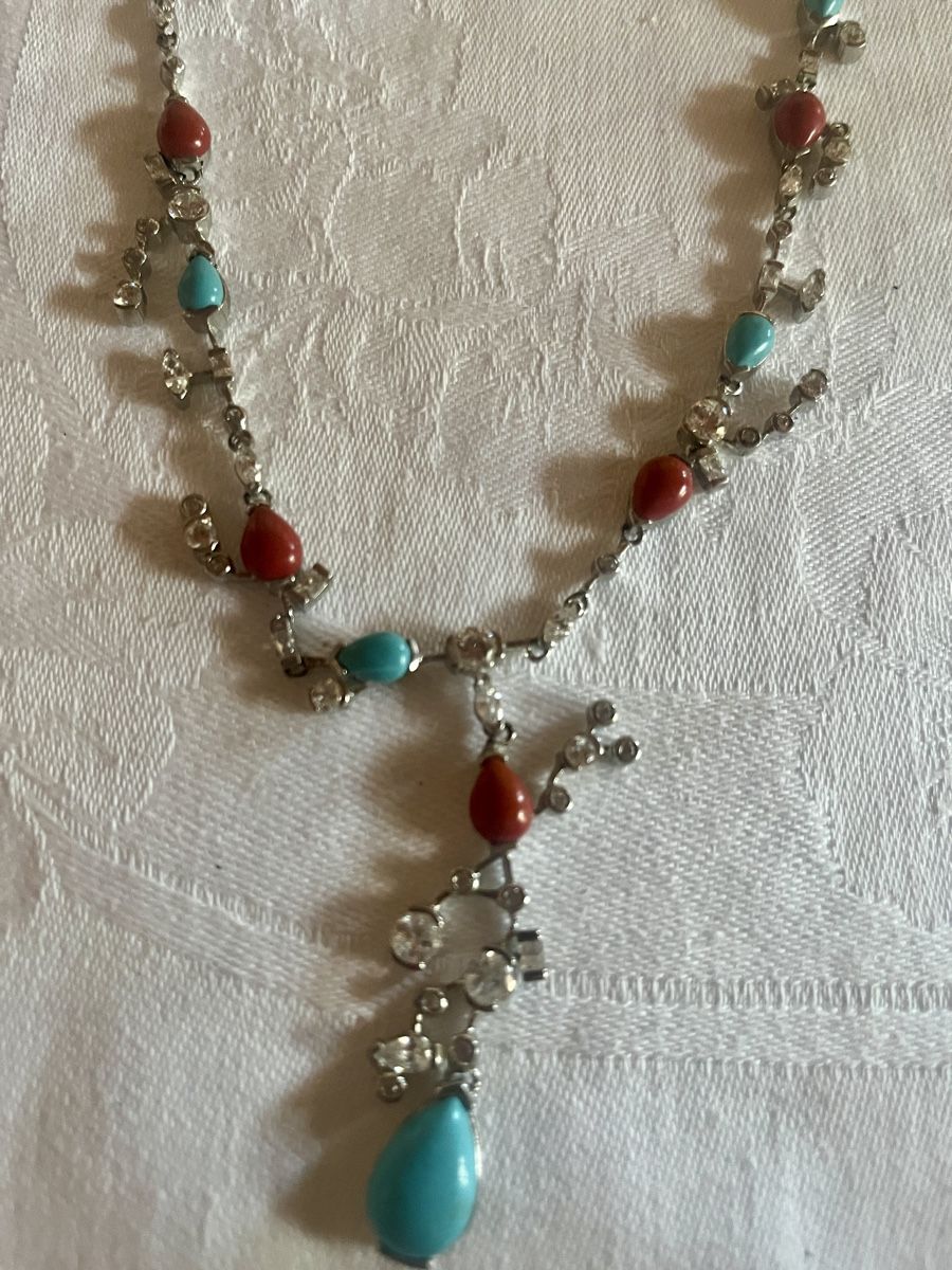 Catenine: Kette mit Korallen, Tuerkis – Nuovo e nell'imballaggio originale da Bigenthal venduto da Sammler60 3