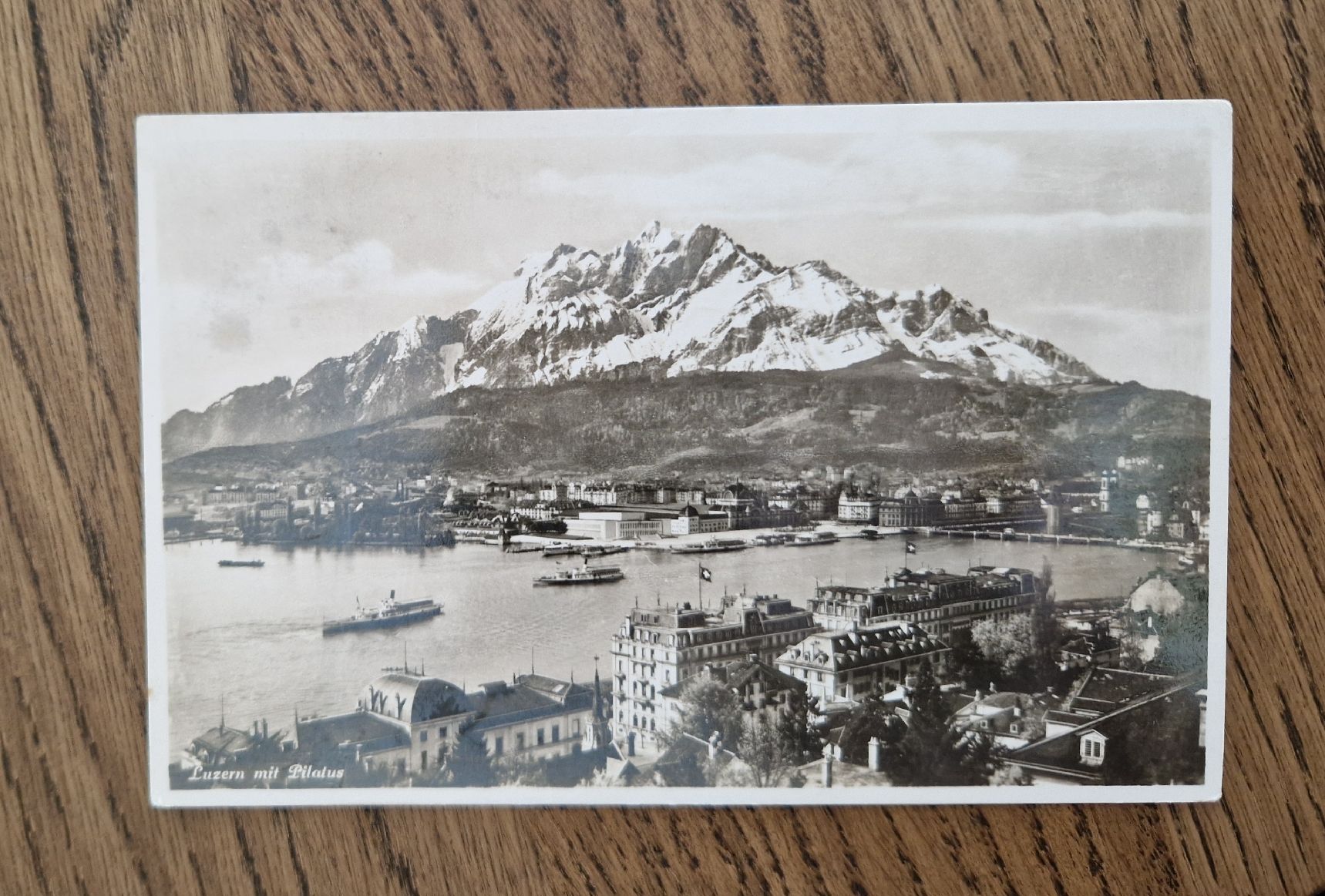 Cartoline postali: Luzern mit Pilatus 1937 – Usato da Ebikon venduto da Donar50