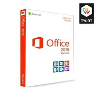 Microsoft Office 2016 Standard | Vollversion | 3 PC | TWINT