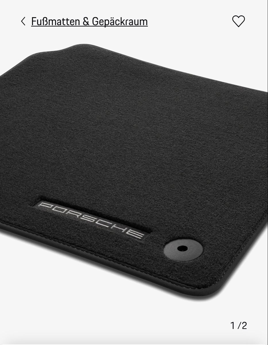 Porsche Teppiche / Matten: Fussmatten Porsche Panamera Original – Neu und originalverpackt aus Trogen von East-Z 1
