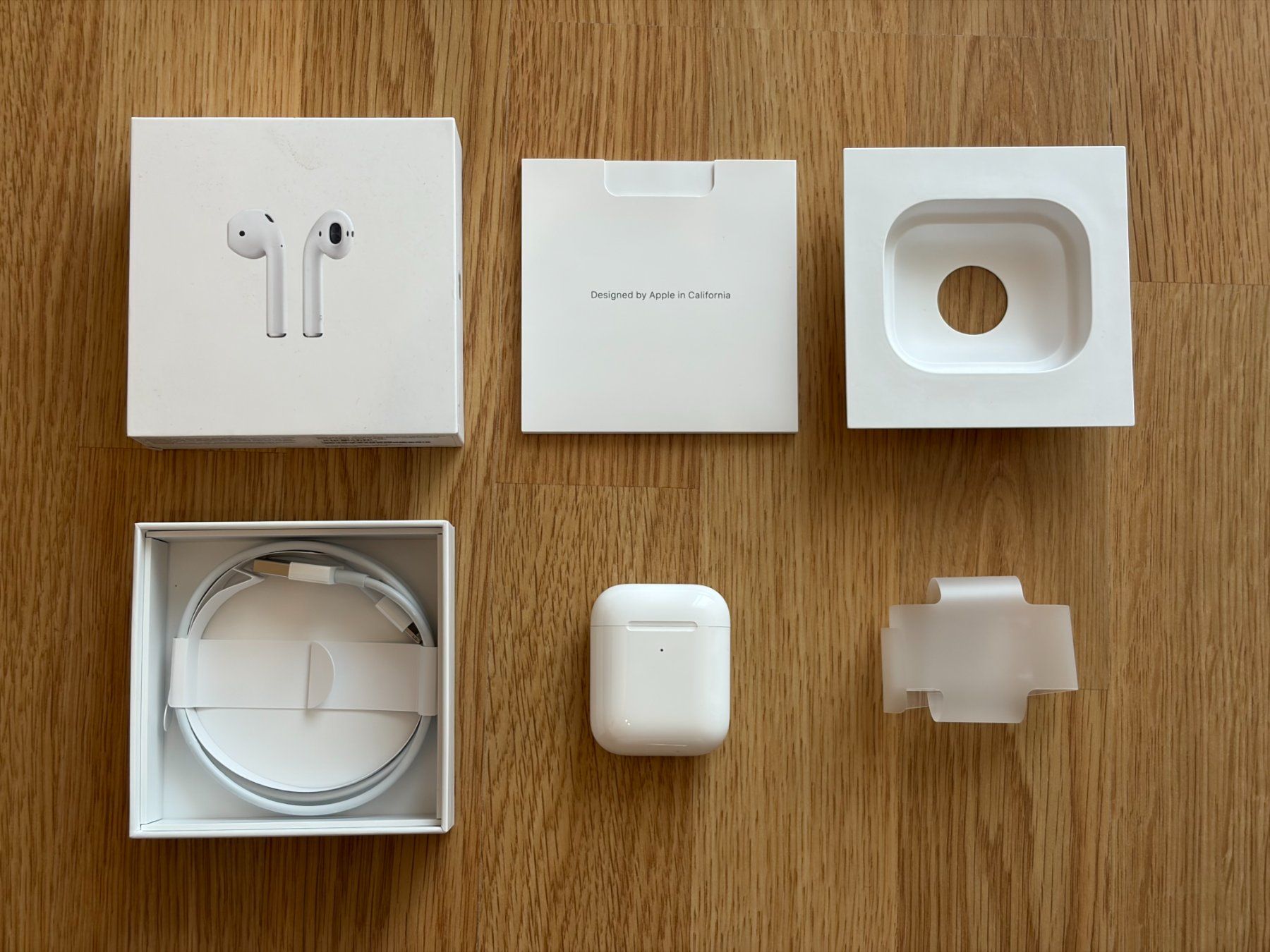 Apple Cuffie: Apple AirPods 2. Generation mit Wireless Charging Case, OVP – Usato da Zürich venduto da greg_richrd